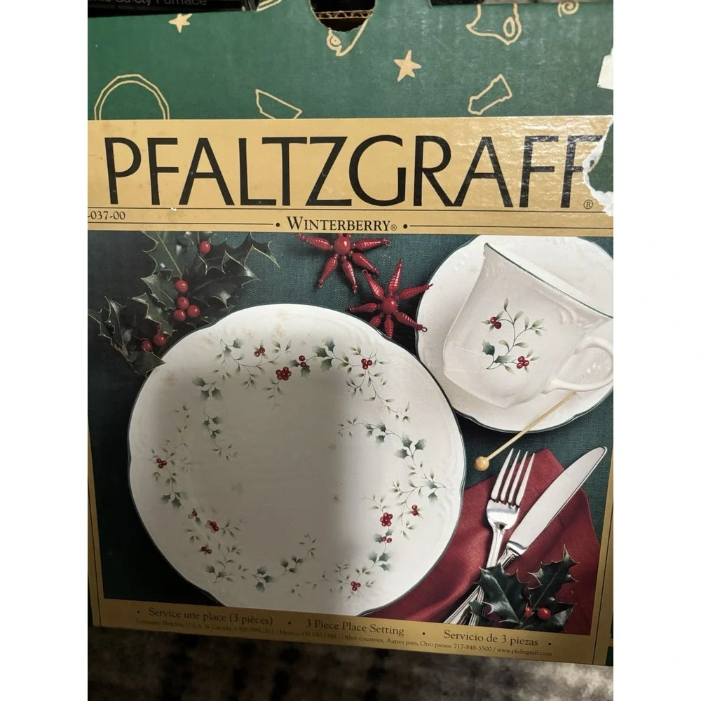 PFALTZGRAFF WINTERBERRY Berry Dinner Plates 10.5